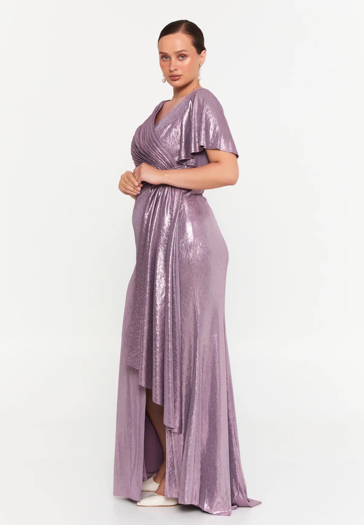 LAME SİMLİ ELBİSE