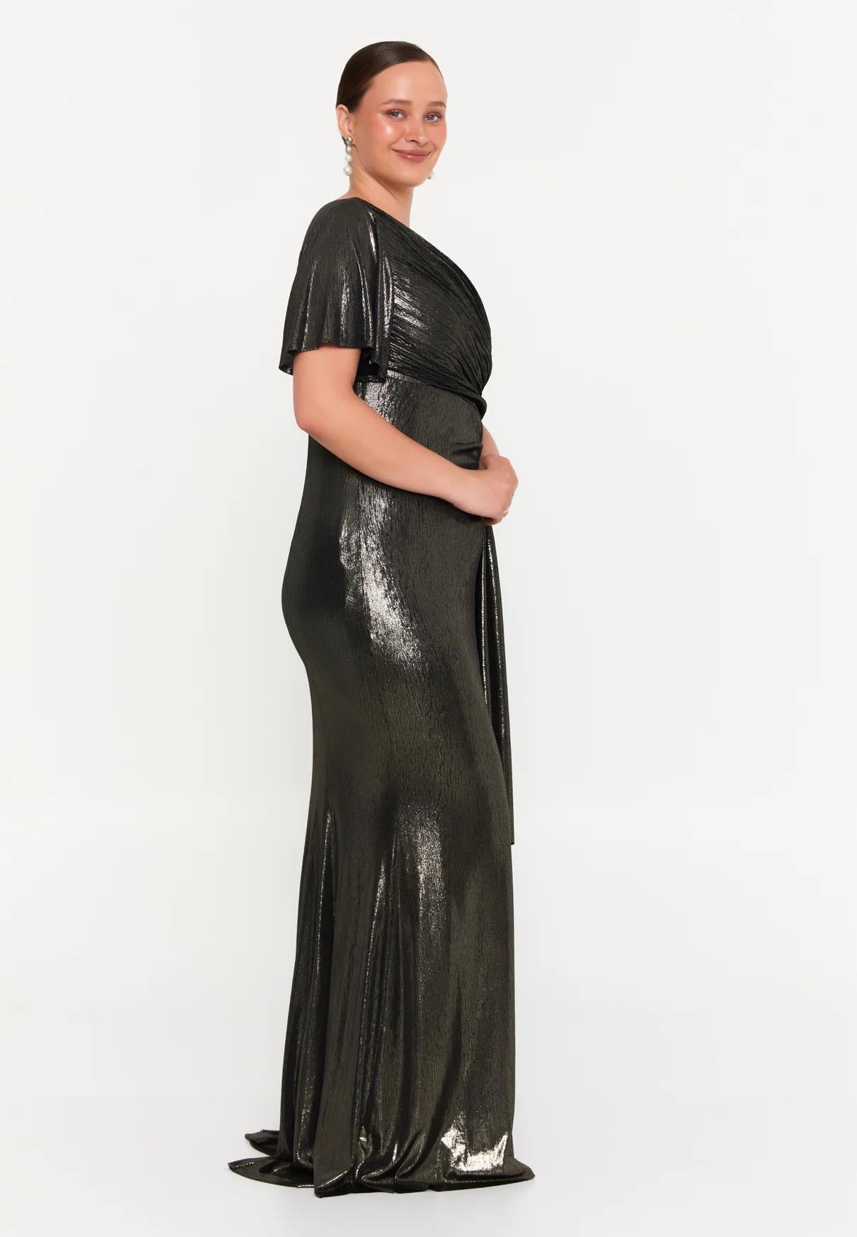 LAME SİMLİ ELBİSE