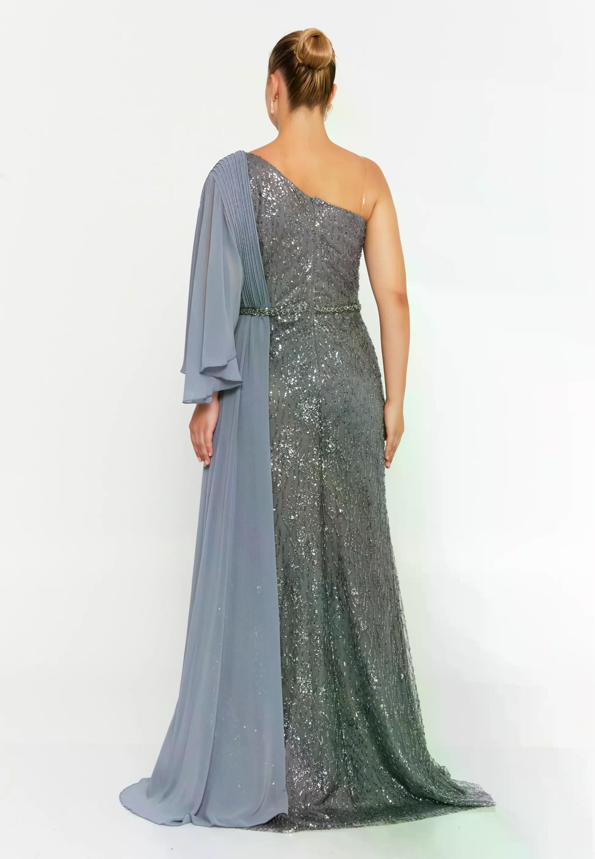 PAYET ŞİFON ELBİSE