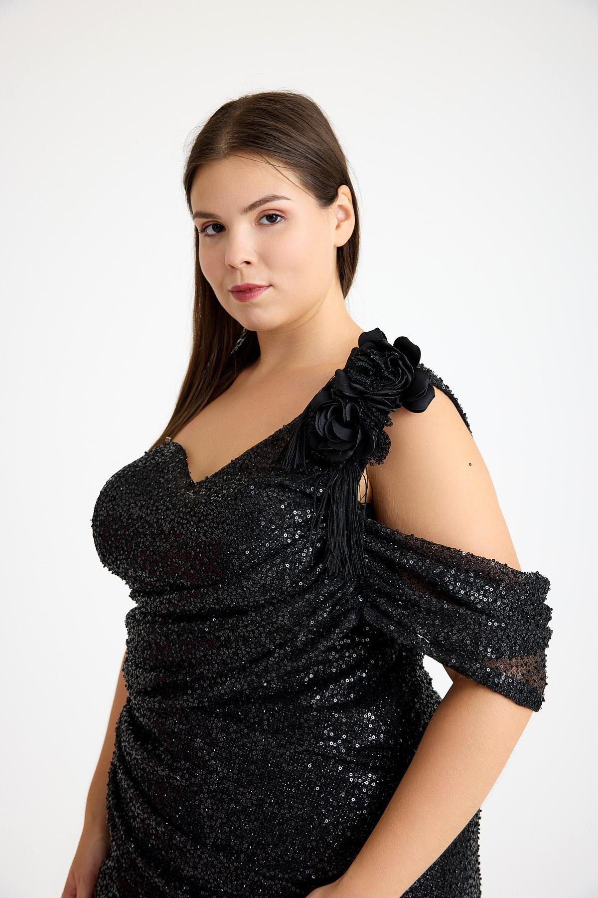 PAYETLİ ABİYE ELBİSE