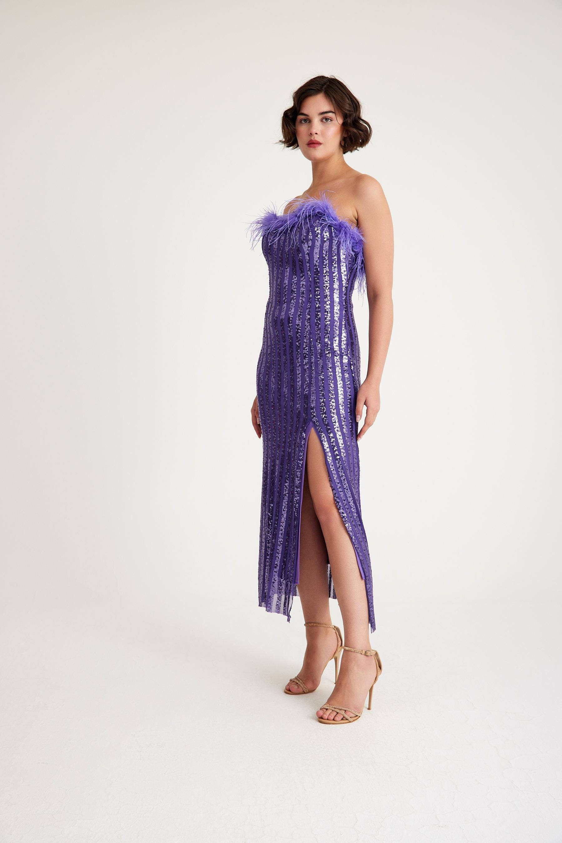 PAYETLİ ABİYE ELBİSE