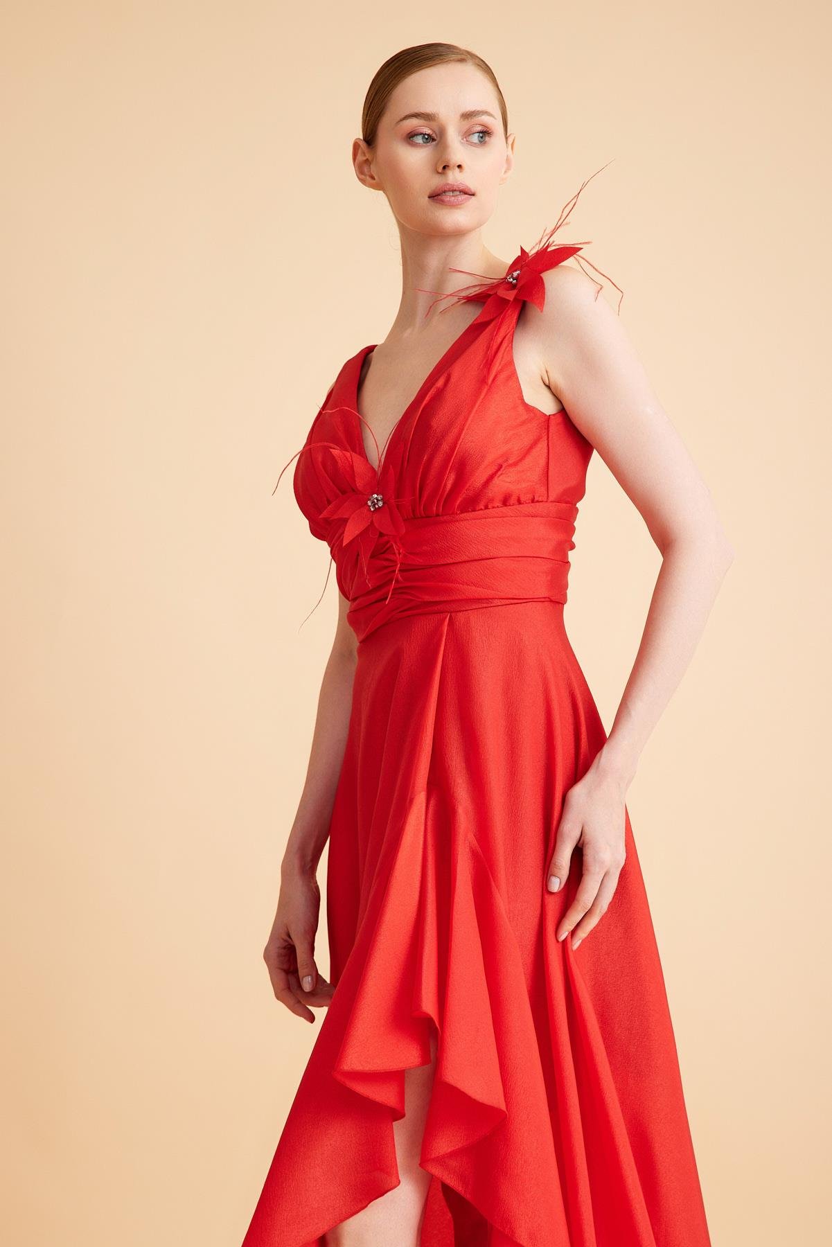 SATEN ORGANZE ABİYE ELBİSE