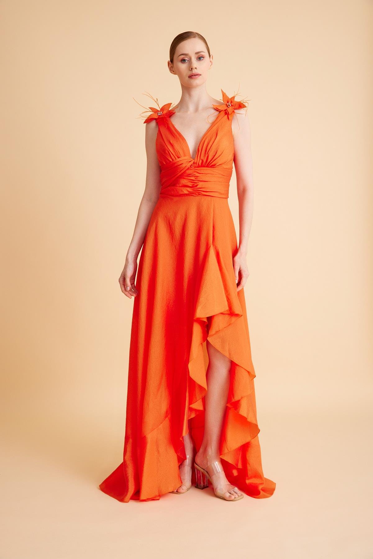 SATEN ORGANZE ABİYE ELBİSE