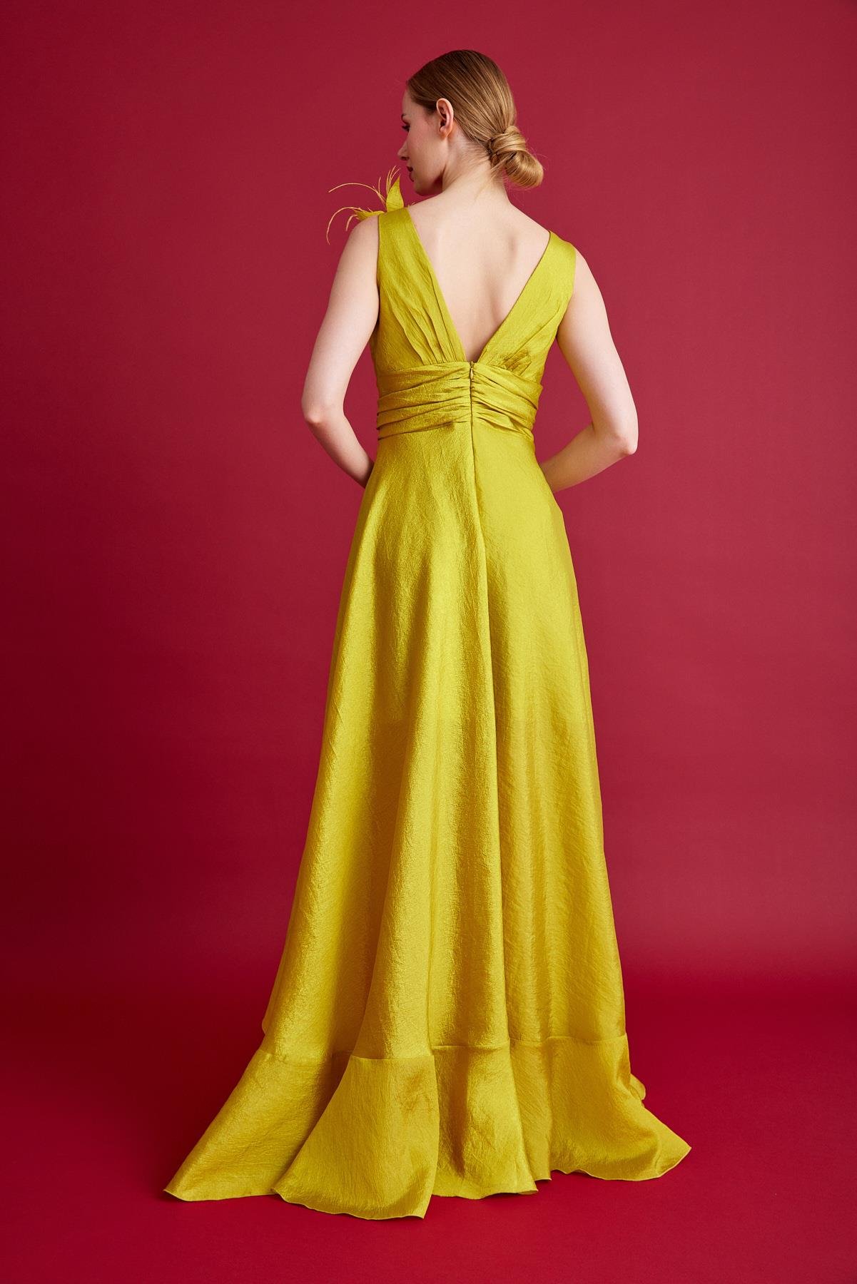 SATEN ORGANZE ABİYE ELBİSE