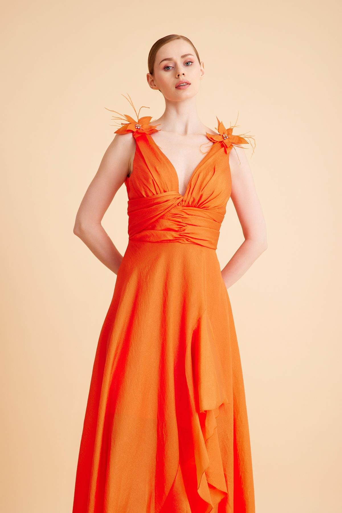 SATEN ORGANZE ABİYE ELBİSE