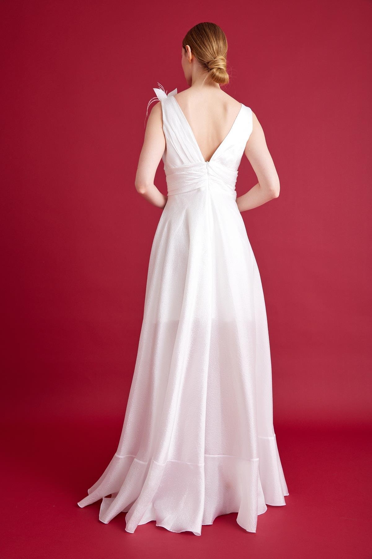 SATEN ORGANZE ABİYE ELBİSE