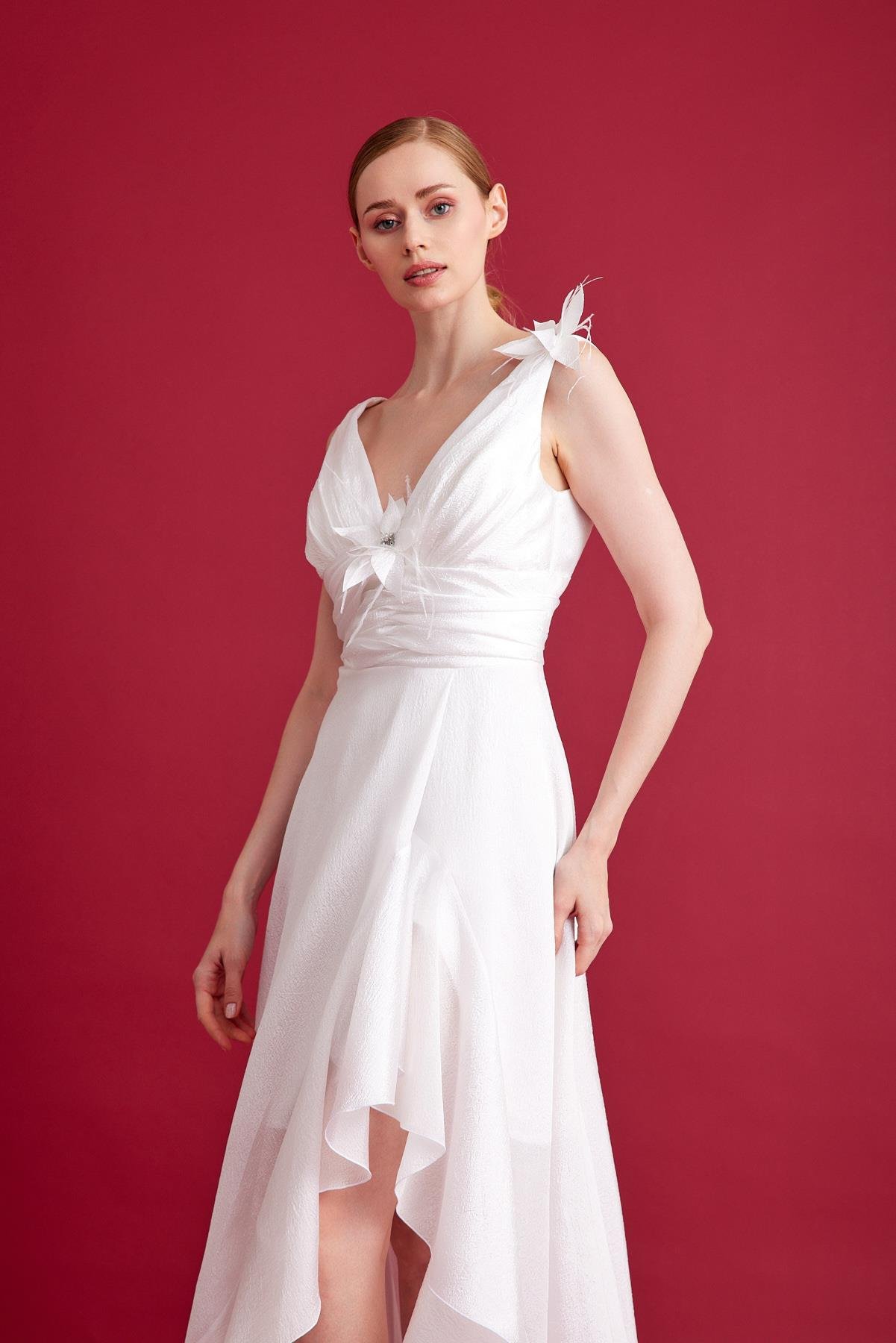 SATEN ORGANZE ABİYE ELBİSE