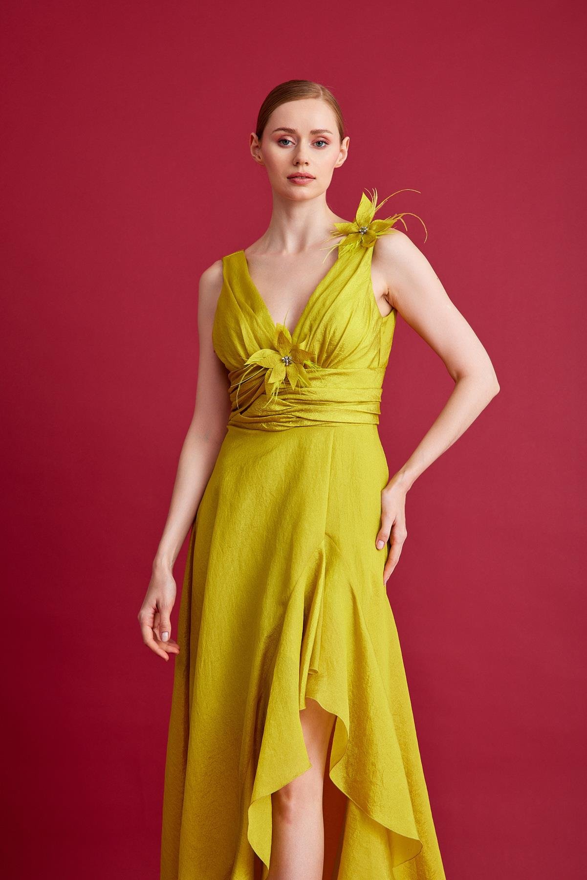 SATEN ORGANZE ABİYE ELBİSE