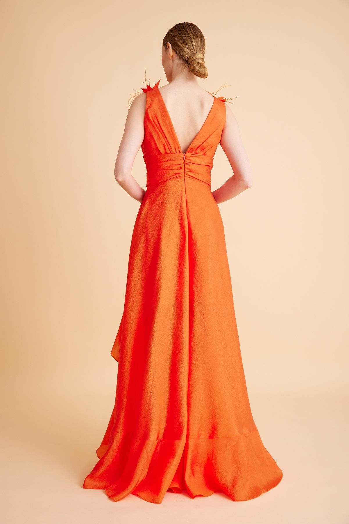 SATEN ORGANZE ABİYE ELBİSE