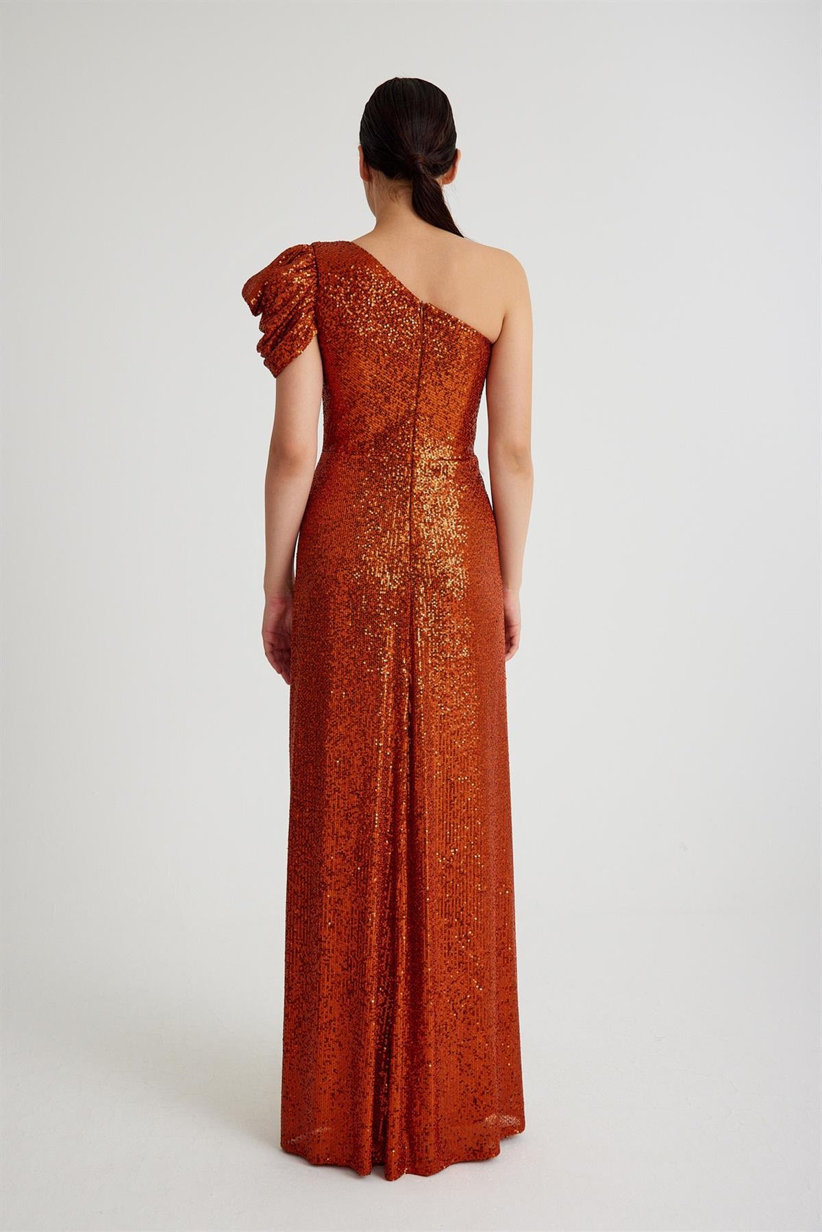ZARA PAYETLİ ABİYE ELBİSE