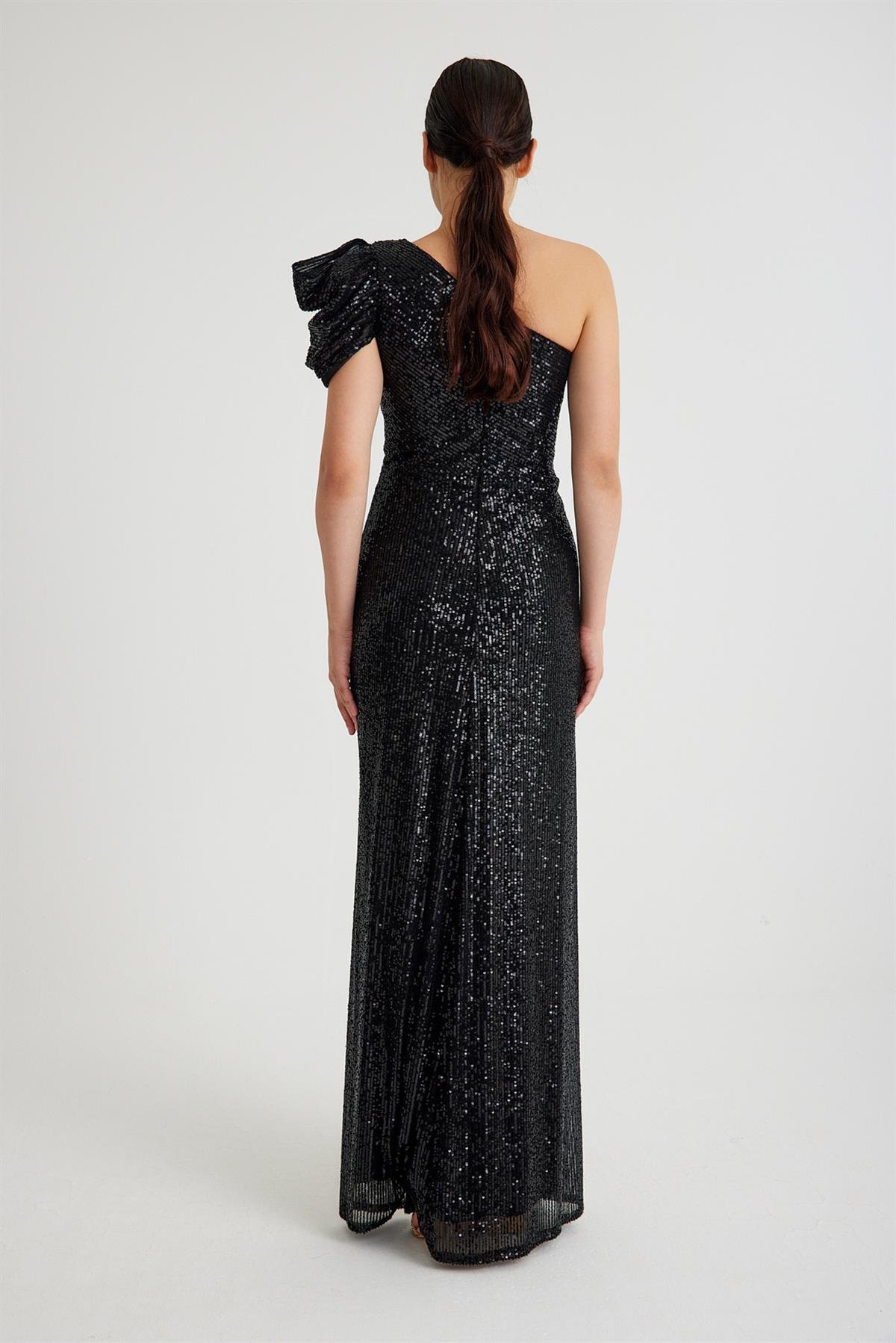 ZARA PAYETLİ ABİYE ELBİSE