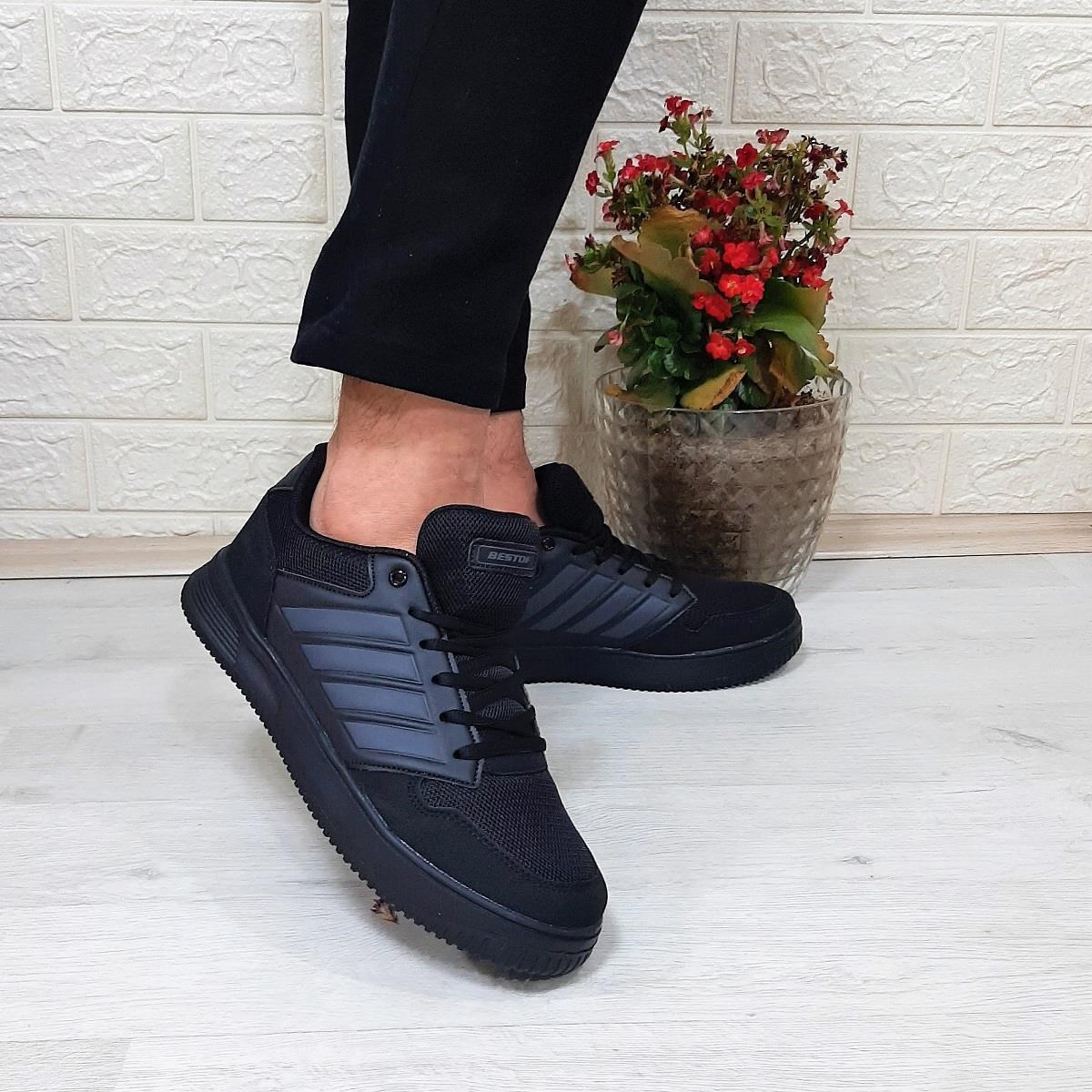 Bestof 074 Siyah-Siyah Sneaker Düz Taban Hafif Rahat Spor Çift Ayakkabısı