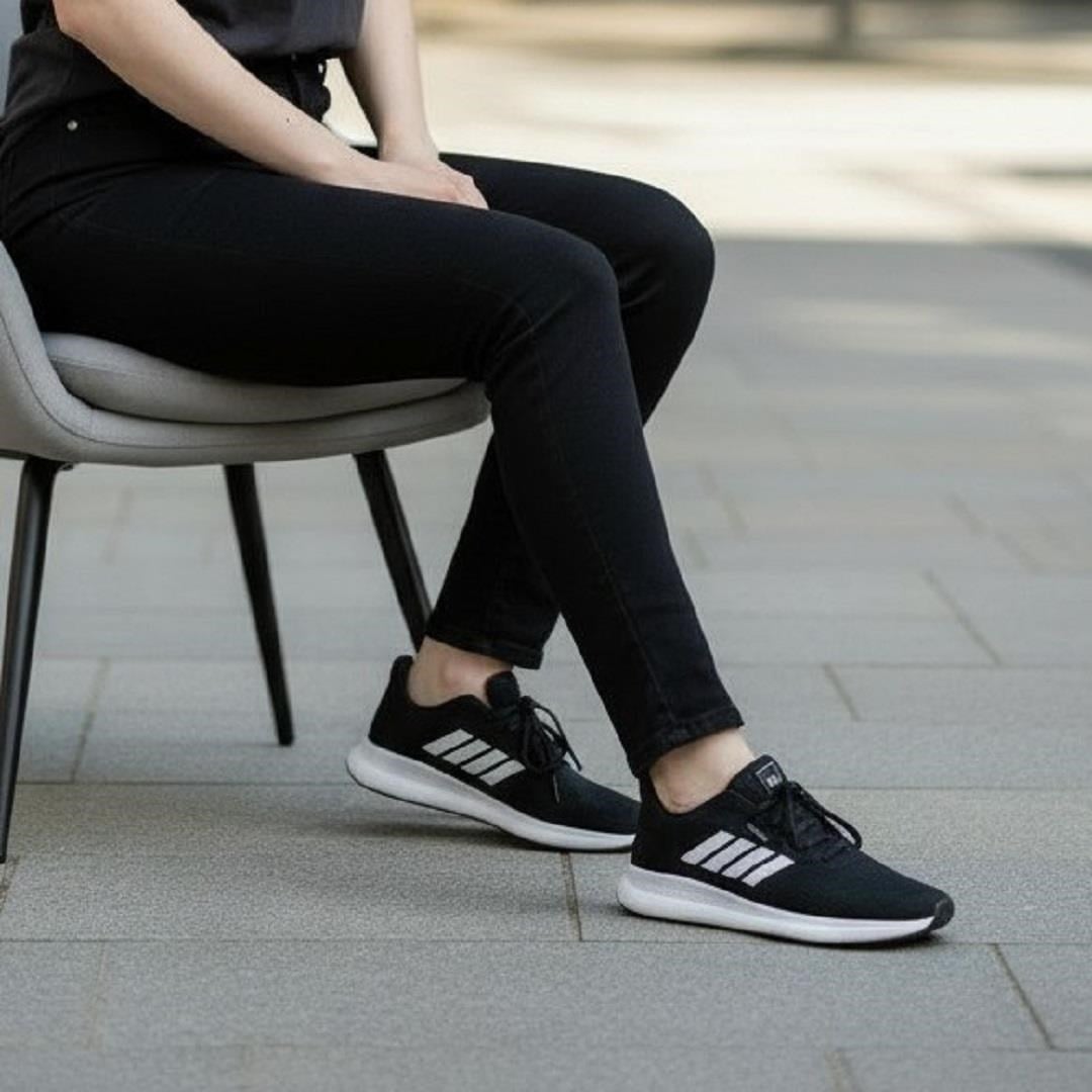 Branca 3990 tx Siyah Beyaz Fuspetli Erkek Spor Ayakkabı