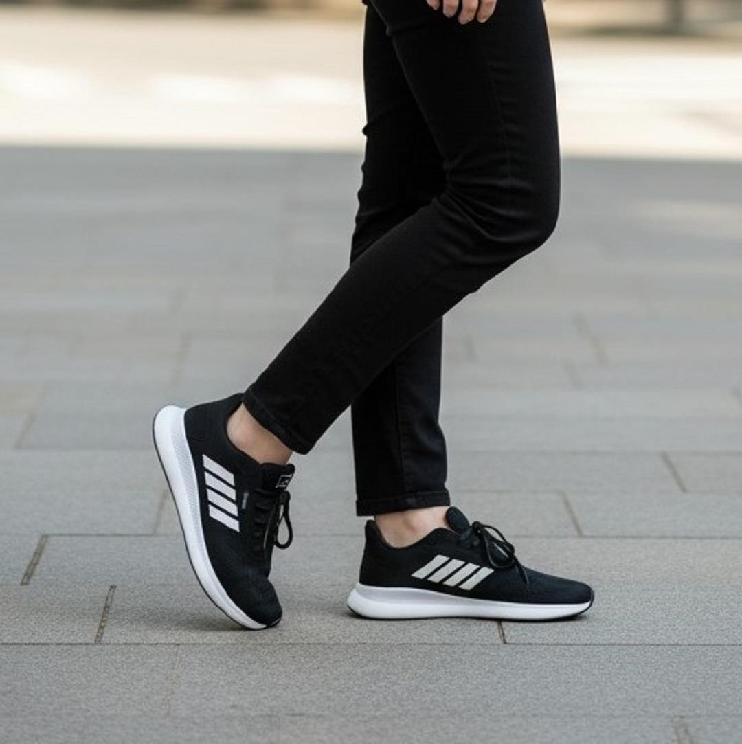 Branca 3990 tx Siyah Beyaz Fuspetli Erkek Spor Ayakkabı