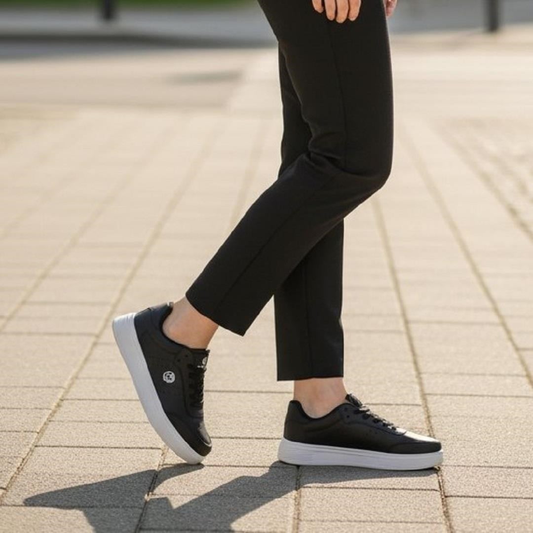 Crosberg 308 Siyah- Beyaz Spor Ayakkabı