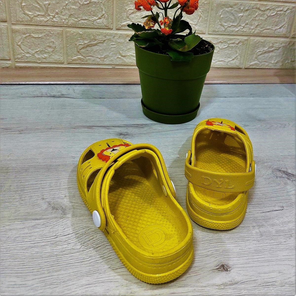 Da-Ye 1001 P Sarı Önü Kapalı Yumuşacık Kaydırmaz Sandalet & Terlik