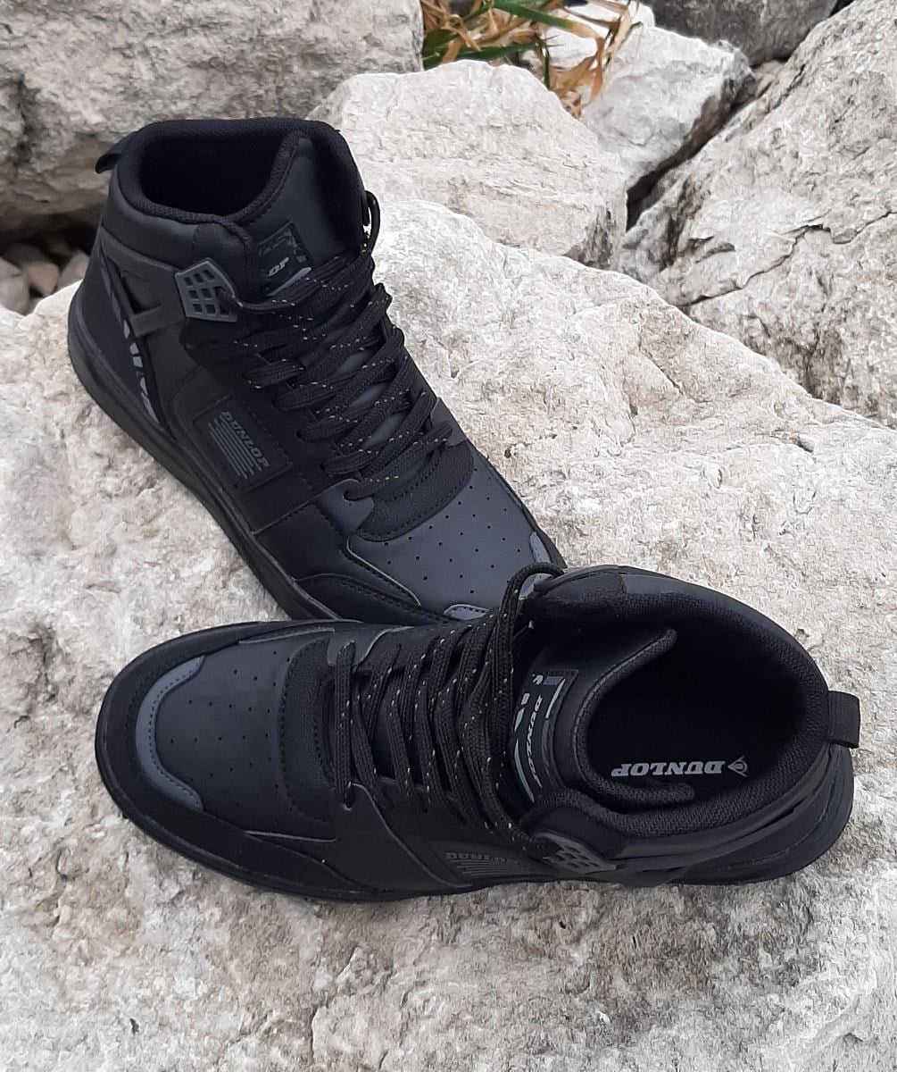 Dunlop 2238-2243 Siyah, Fuspetli Ortapedik Boğazlı  Basket Spor Ayakkabı