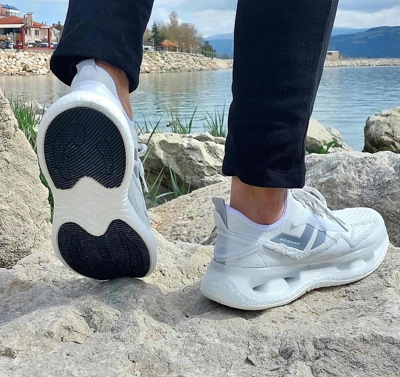 Dunlop 2357-2356 Beyaz Air Yumuşak Taban Erkek Spor Ayakkabı