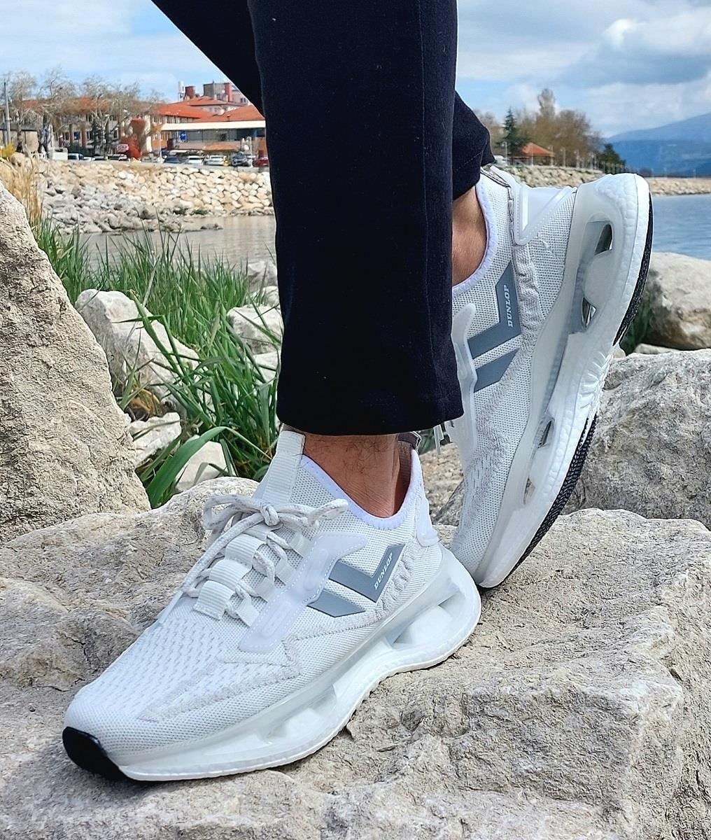 Dunlop 2357-2356 Beyaz Air Yumuşak Taban Erkek Spor Ayakkabı