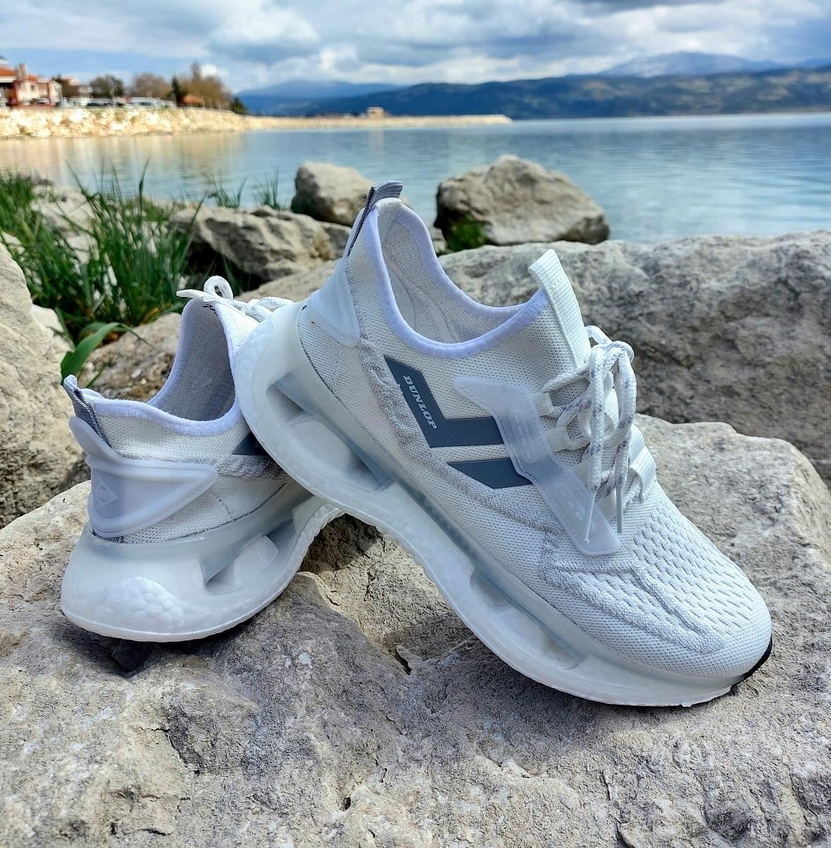 Dunlop 2357-2356 Beyaz Air Yumuşak Taban Erkek Spor Ayakkabı
