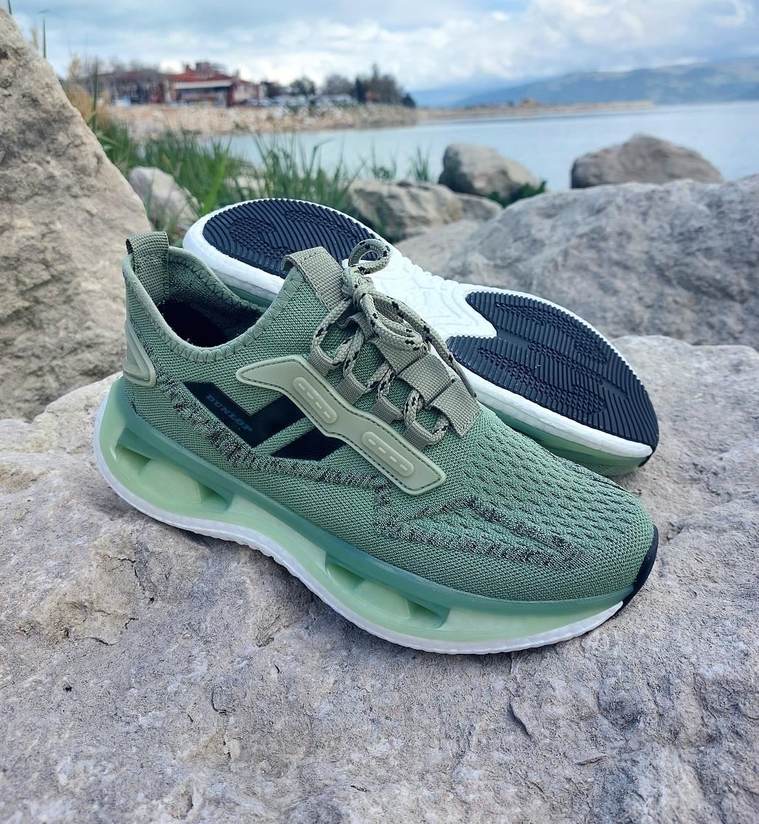 Dunlop 2357-2356 Haki Air Yumuşak Taban Erkek Spor Ayakkabı