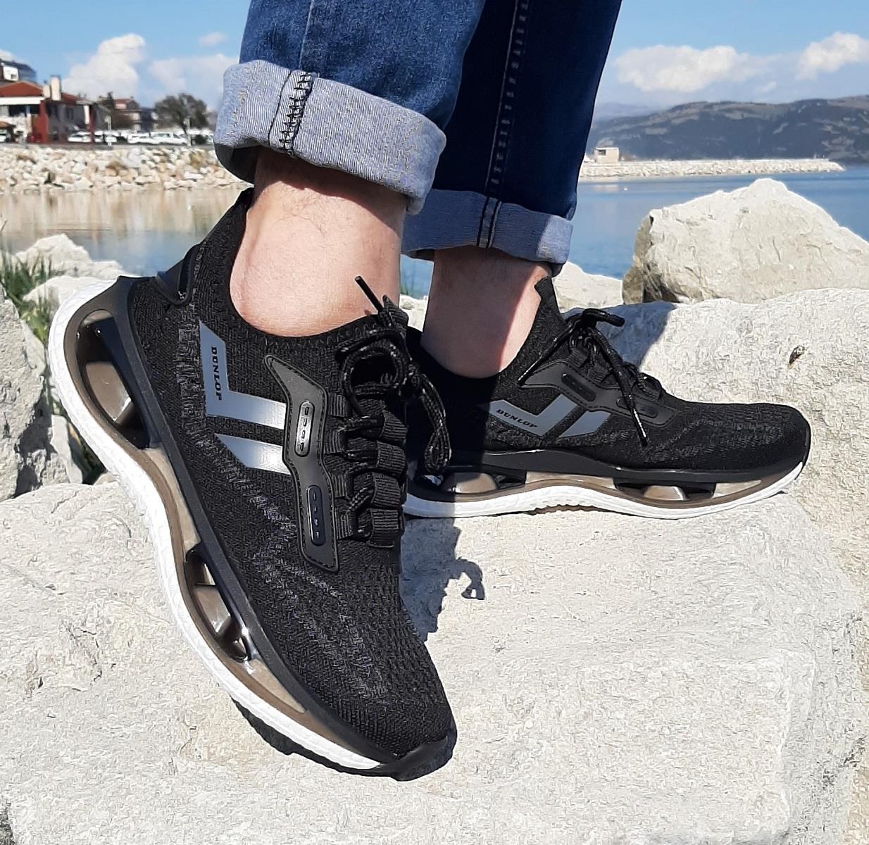 Dunlop 2357-2356 Siyah Air Yumuşak Taban Erkek Spor Ayakkabı
