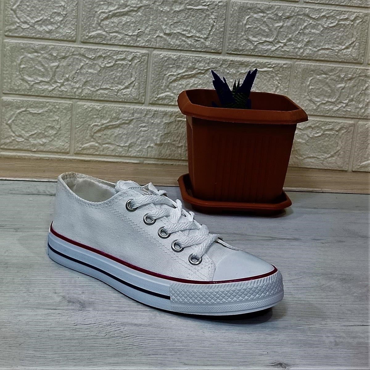 Fiyra 554 Beyaz Kısa Unisex Sneaker Keten Spor Ayakkabı