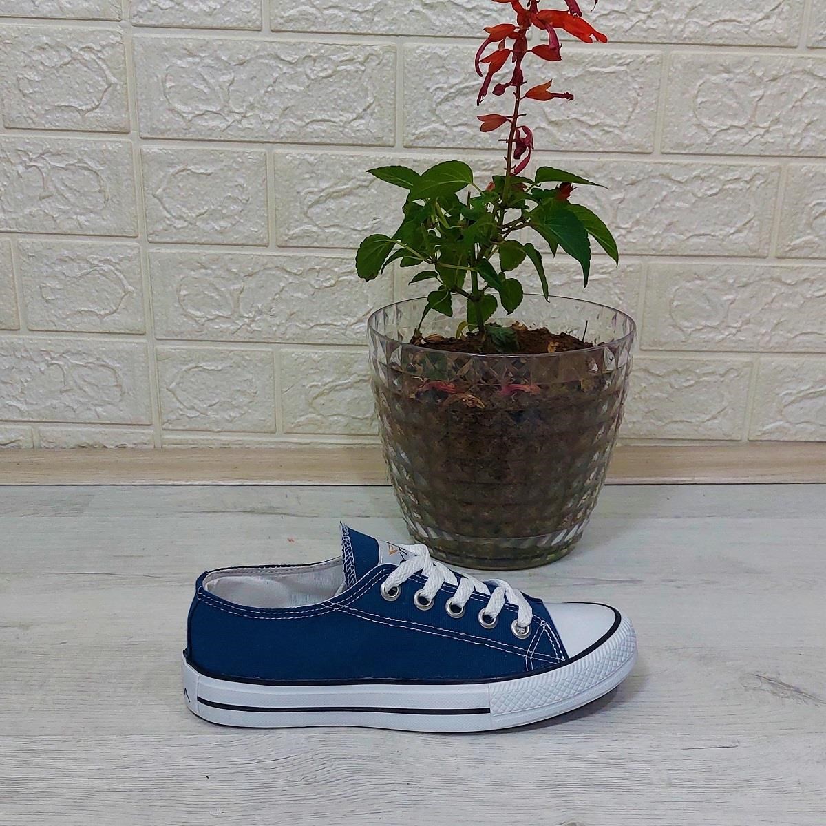 Fiyra 554 Kot Mavi Kısa Unisex Sneaker Keten Spor Ayakkabı