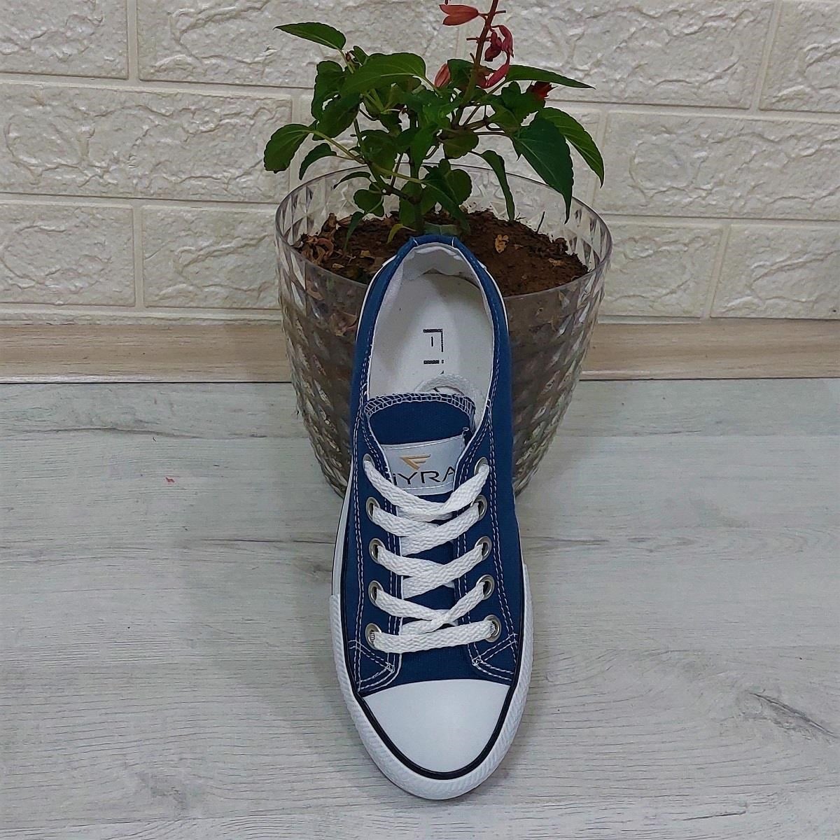 Fiyra 554 Kot Mavi Kısa Unisex Sneaker Keten Spor Ayakkabı