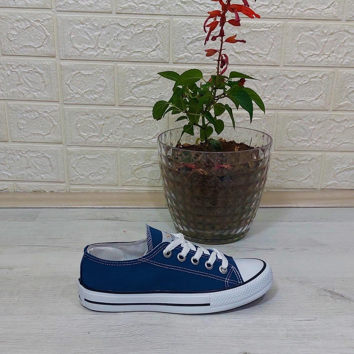 Fiyra 554 Kot Mavi Kısa Unisex Sneaker Keten Spor Ayakkabı
