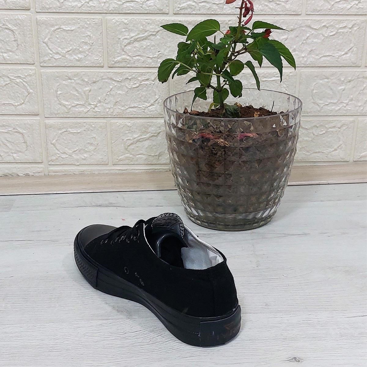 Fiyra 554 Siyah-Siyah Kısa Unisex Sneaker Keten Spor Ayakkabı