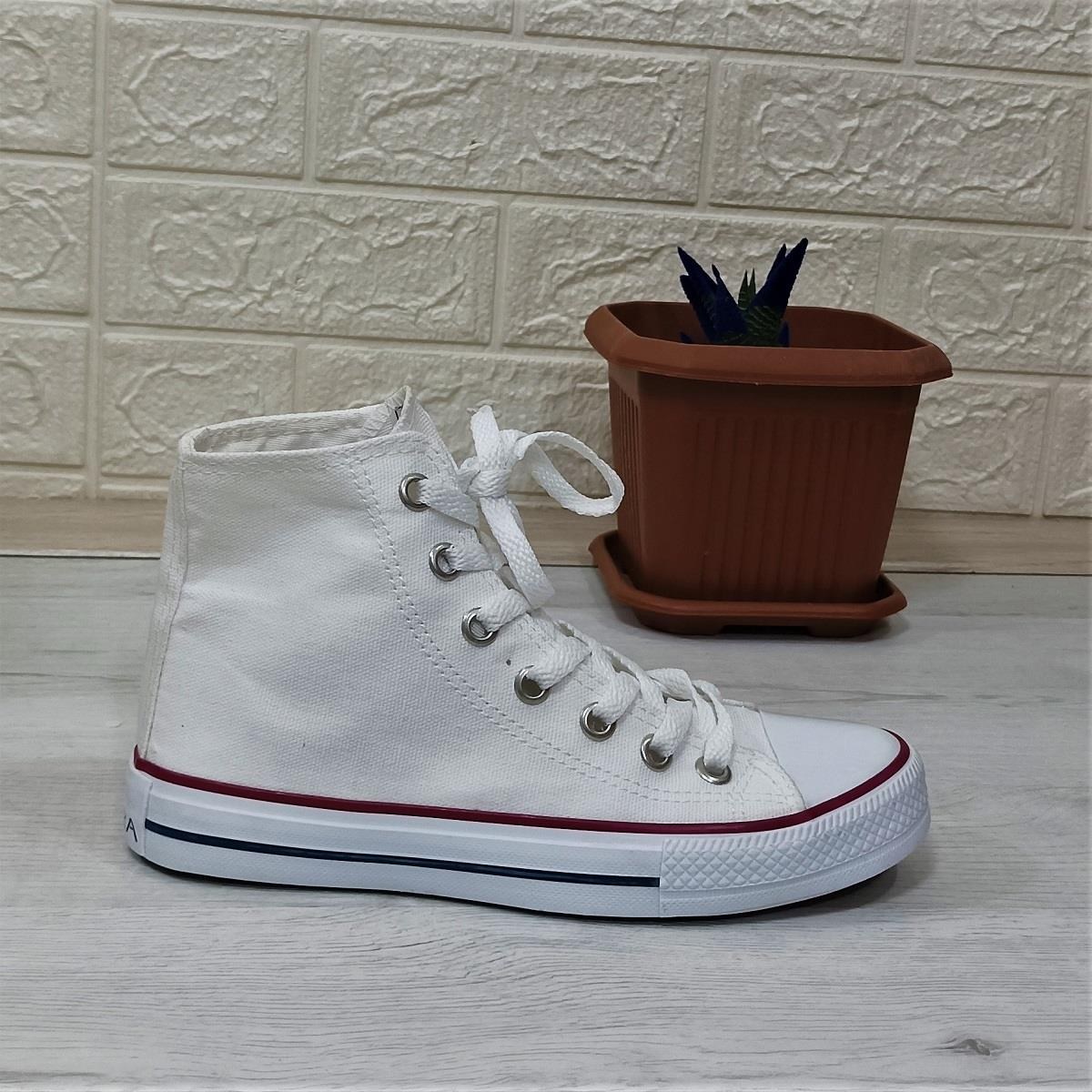 Fiyra 555 Beyaz Uzun Unisex Sneaker Keten Spor Ayakkabı