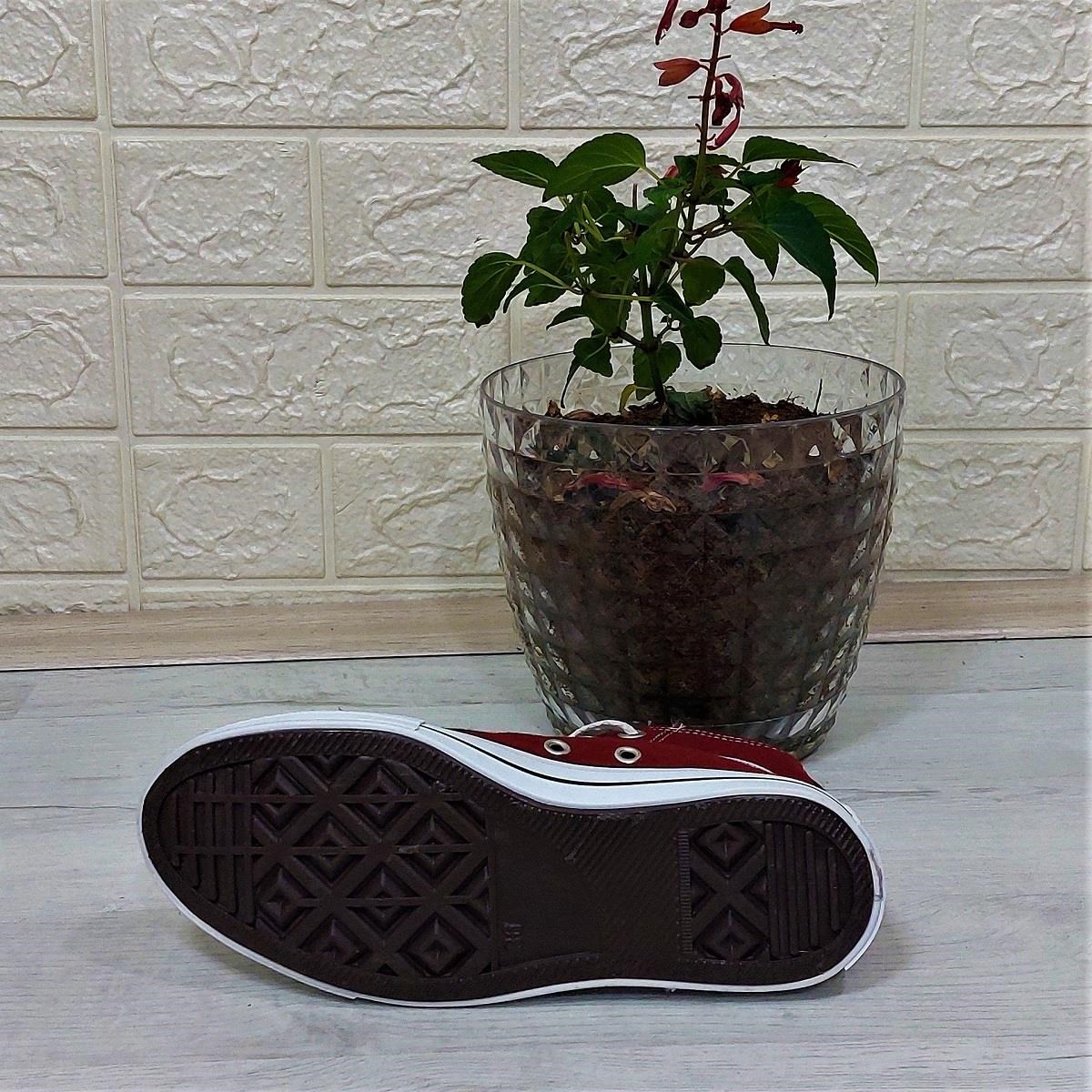 Fiyra 555 Bordo Uzun Unisex Sneaker Keten Spor Ayakkabı