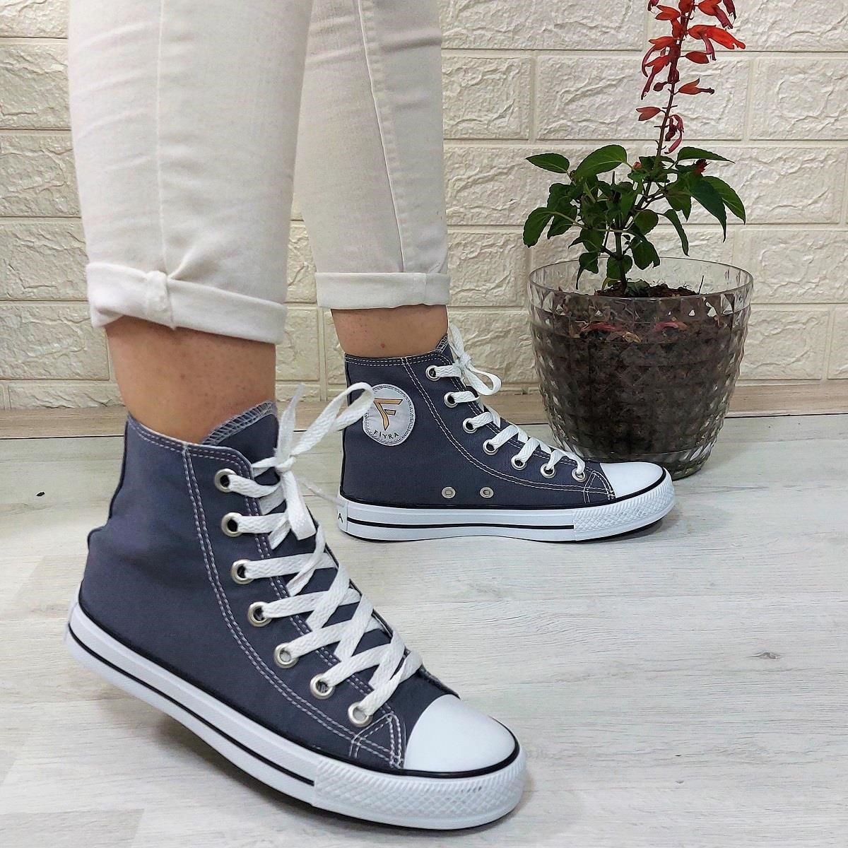 Fiyra 555 Füme Uzun Unisex Sneaker Keten Spor Ayakkabı