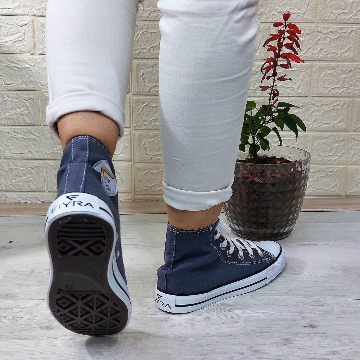Fiyra 555 Füme Uzun Unisex Sneaker Keten Spor Ayakkabı