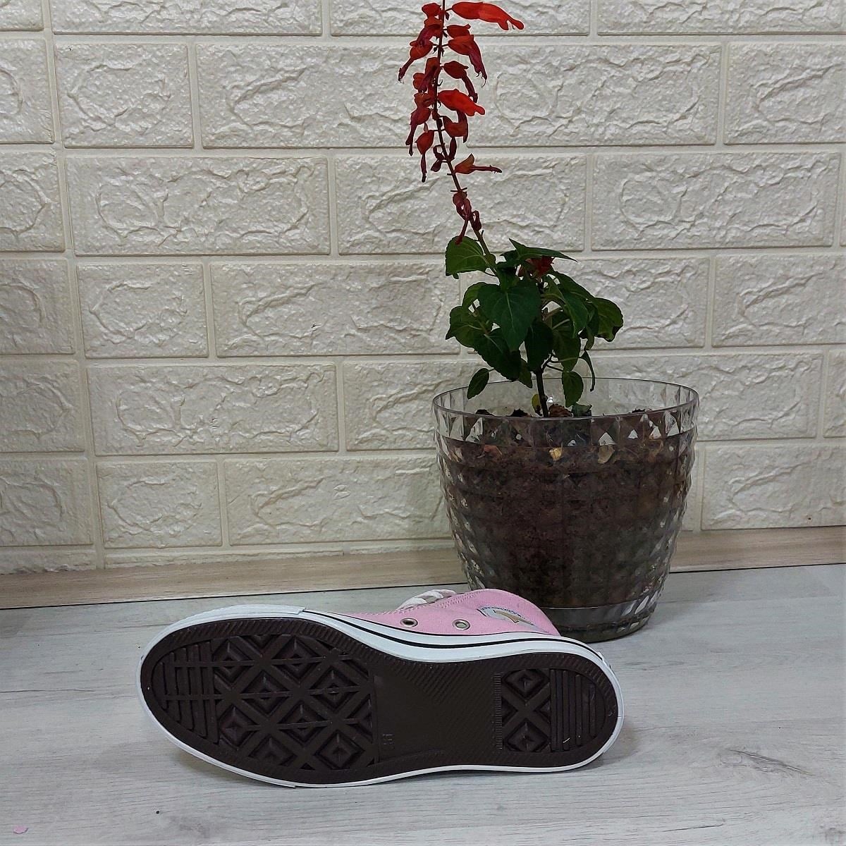 Fiyra 555 Pembe Uzun Unisex Sneaker Keten Spor Ayakkabı