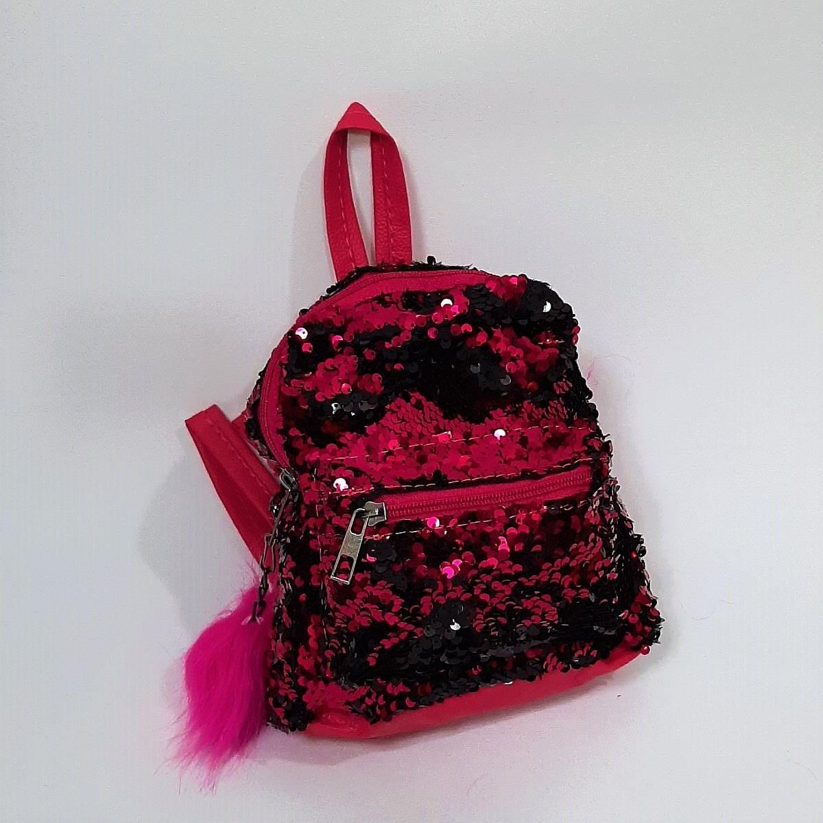 Fiyra crn Fuşya Pullu Kız Çocuk Sırt Çantası (16cmx20cmx10cm)