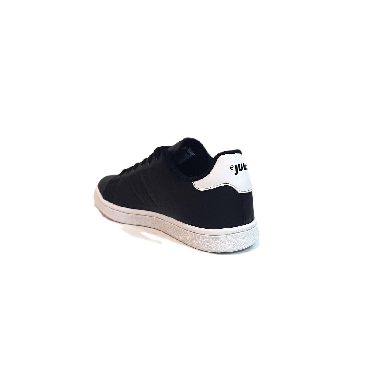 Jump 15306-15307 Siyah-Beyaz Düz Taban Rahat Spor Ayakkabı