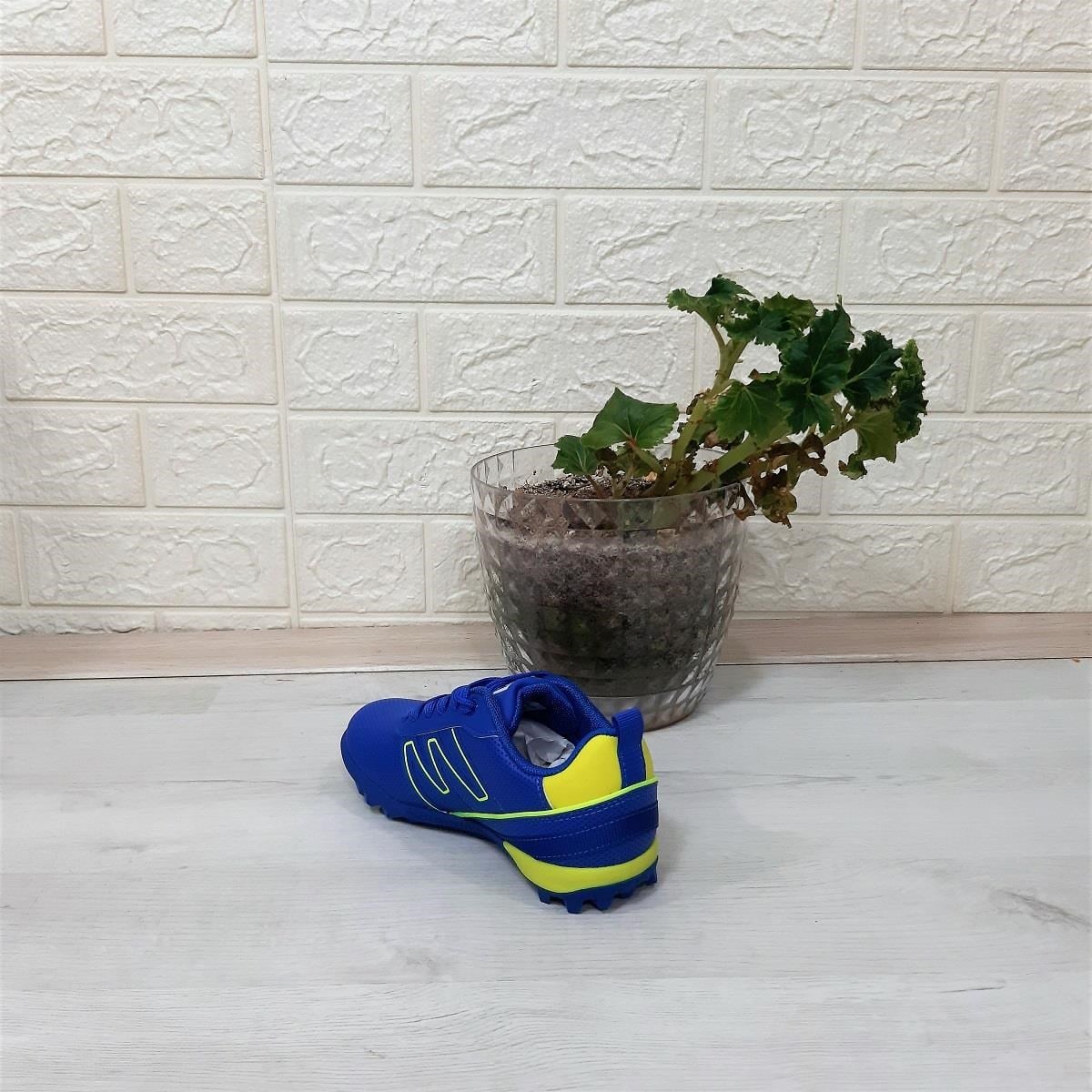 Jump 29143 Saks Mavi- Sarı Erkek Çocuk Halı Saha Futbol Ayakkabı