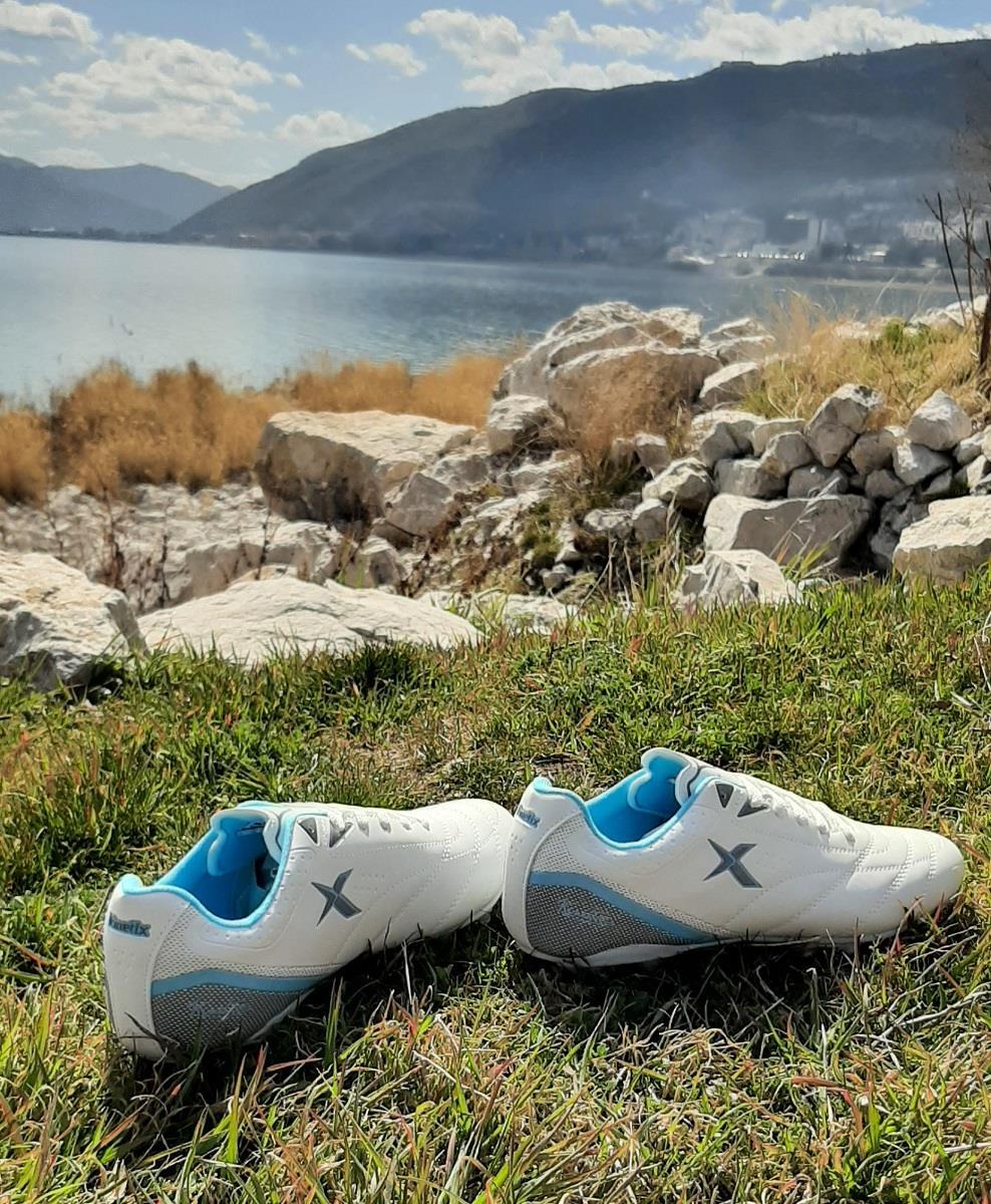Kinetix Fabıo AG Beyaz-Turkuaz Krampon Futbol Ayakkabısı