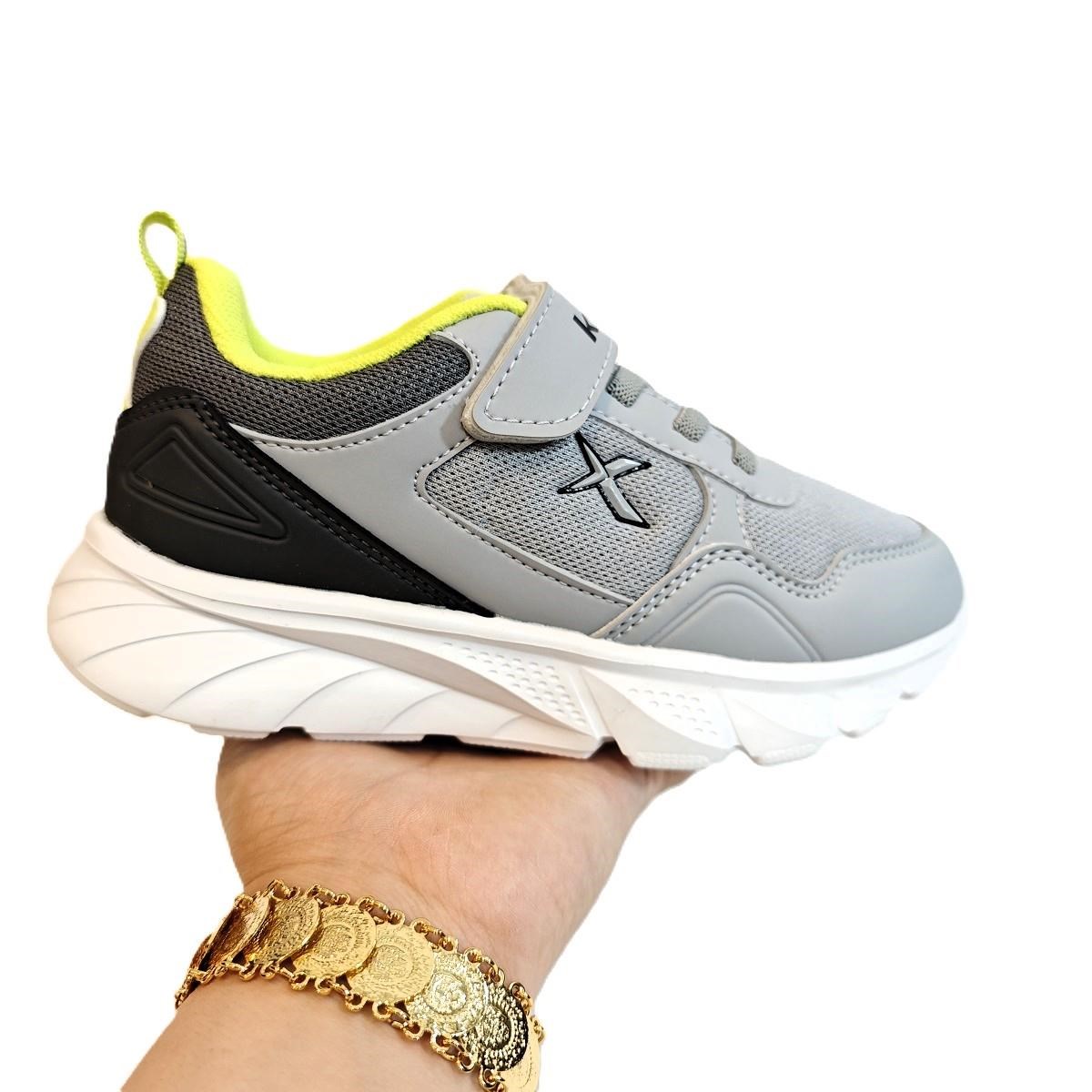 Kinetix Fender Fx Gri Cırtlı Fuspetli Erkek Çocuk Spor Ayakkabı