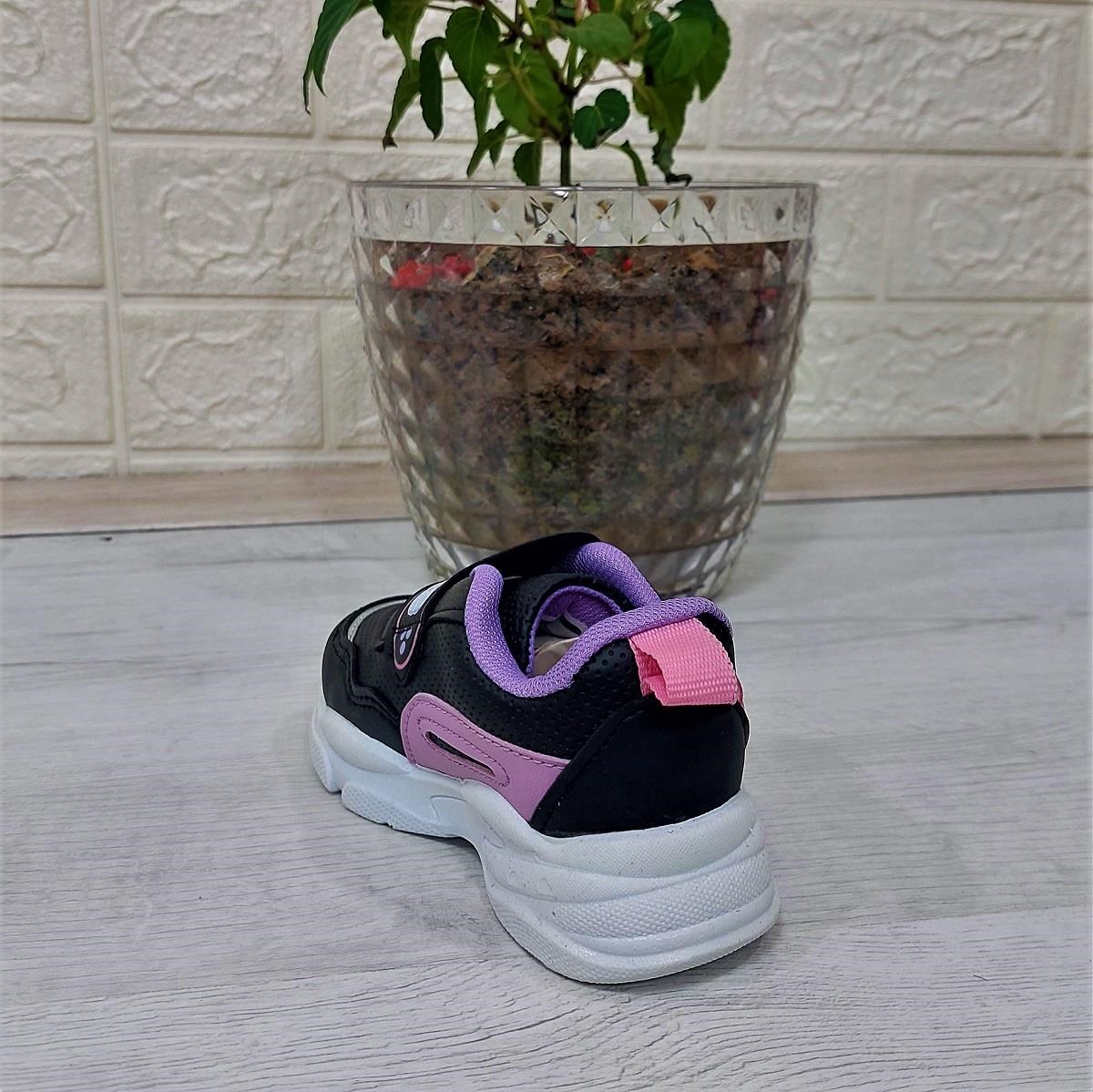 M.P One 3127 Siyah-Pembe Işıklı Fuspetli Bebe Spor Ayakkabı