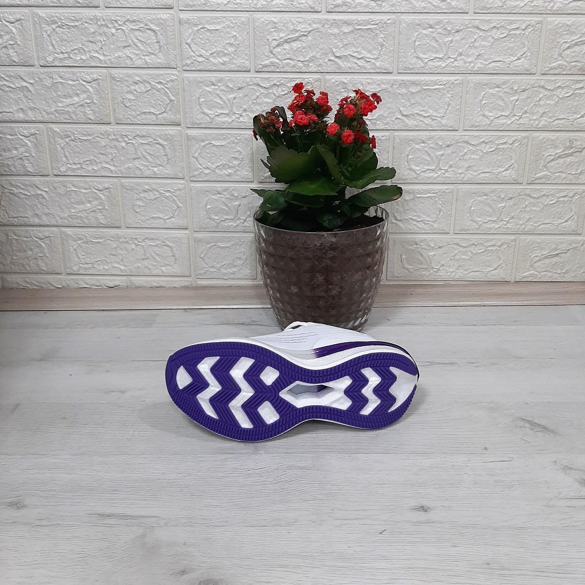M.P 1674 beyaz-mor  Fuspetli Bayan Yürüyüş Dolgu Spor Ayakkabı