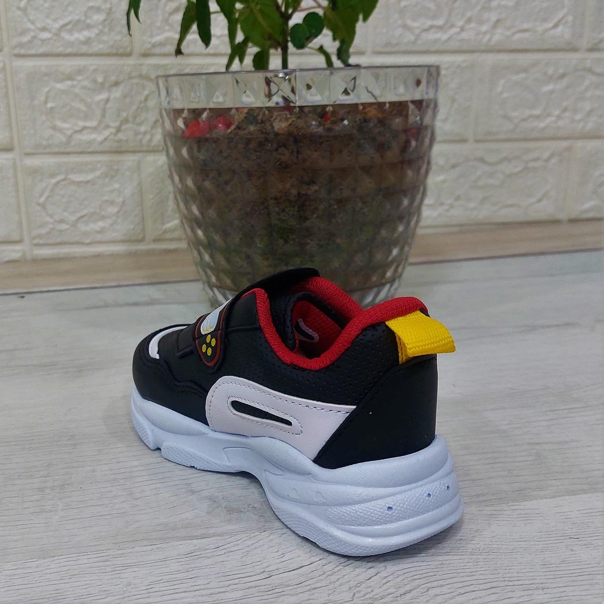 M.P One 3127 Siyah-Kırmızı Işıklı Fuspetli Bebe Spor Ayakkabı