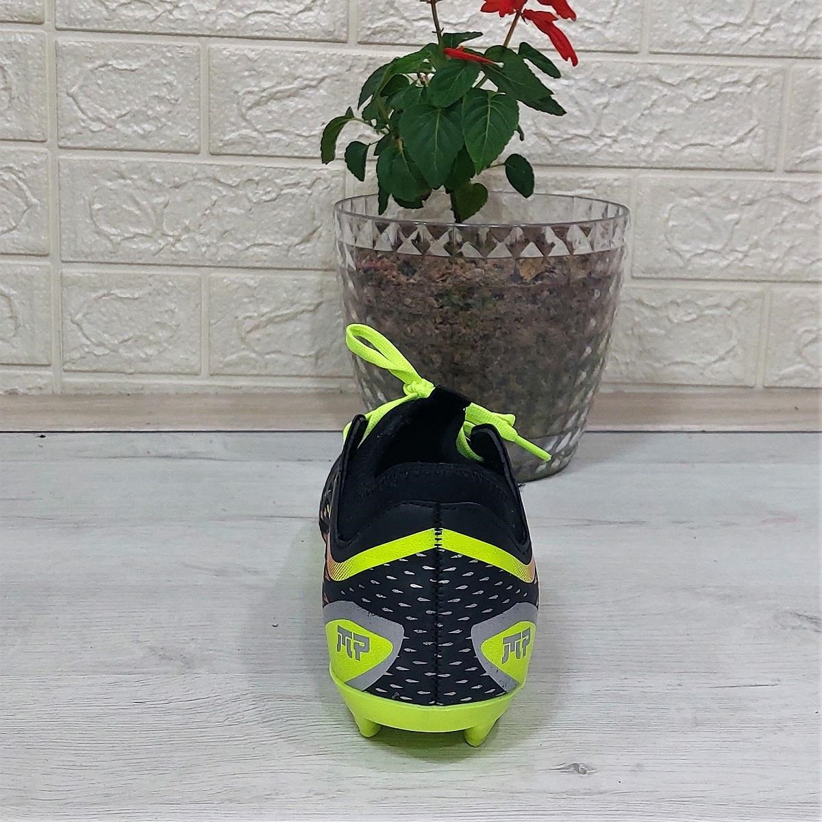 M.P 1359 Siyah-Sarı Termal Likralı Krampon Futbol Ayakkabı