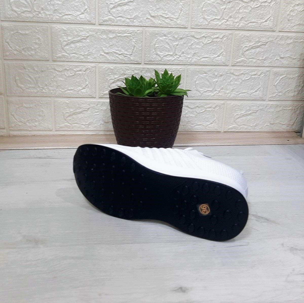 M.P 1669 Beyaz İçten Gizli Topuk (7cm) Taşlı Bayan Spor Ayakkabı