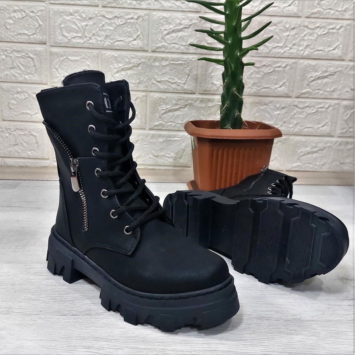M.P One 3147 Siyah İçi Tüylü Kürklü Fermuarlı Kız Çocuk Bot