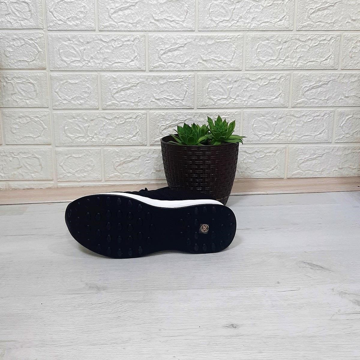 M.P 1669 Siyah İçten Gizli Topuk (7cm) Taşlı Bayan Spor Ayakkabı