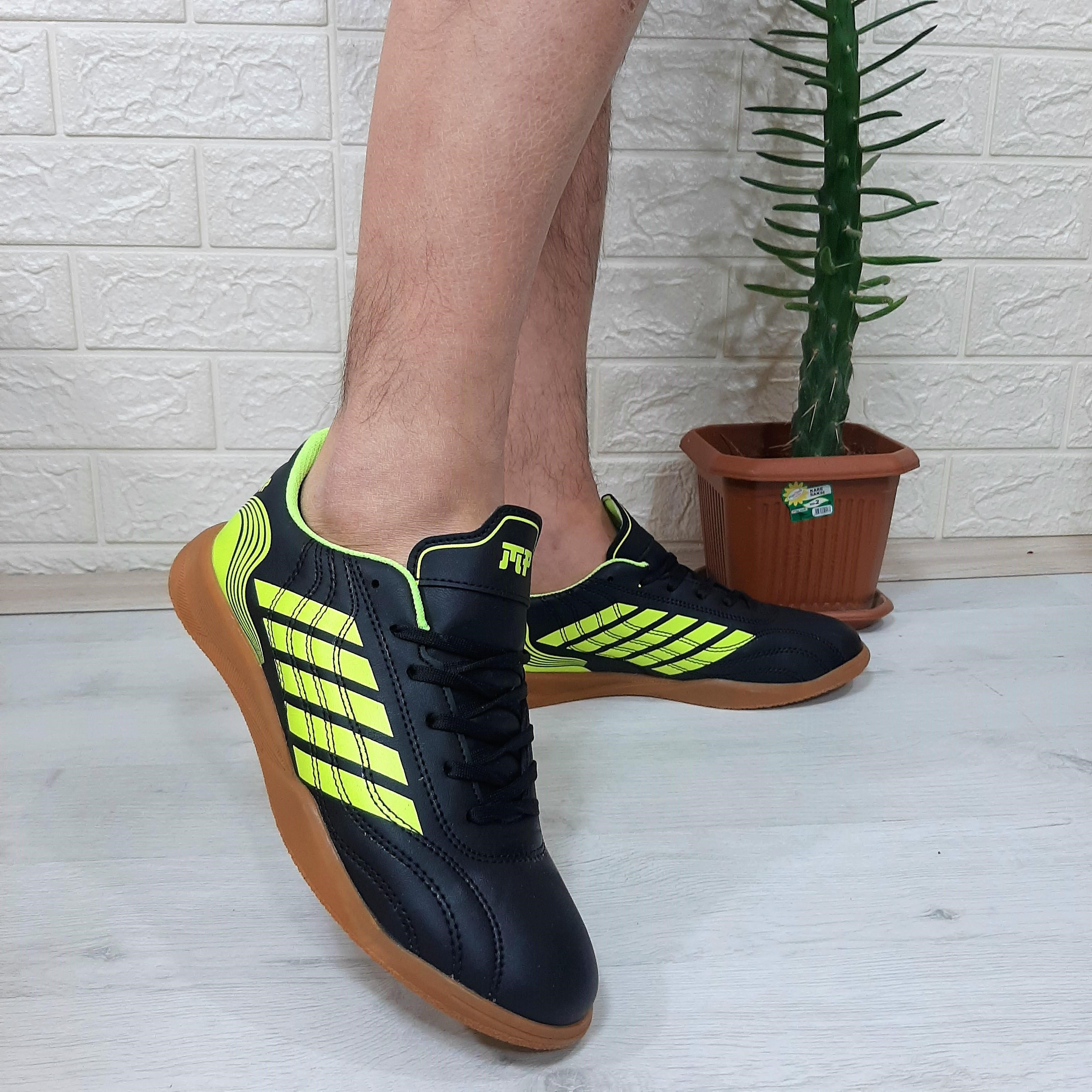 M.P 1351 Siyah-Sarı Kaymaz Taban Futsal Futbol Ayakkabı