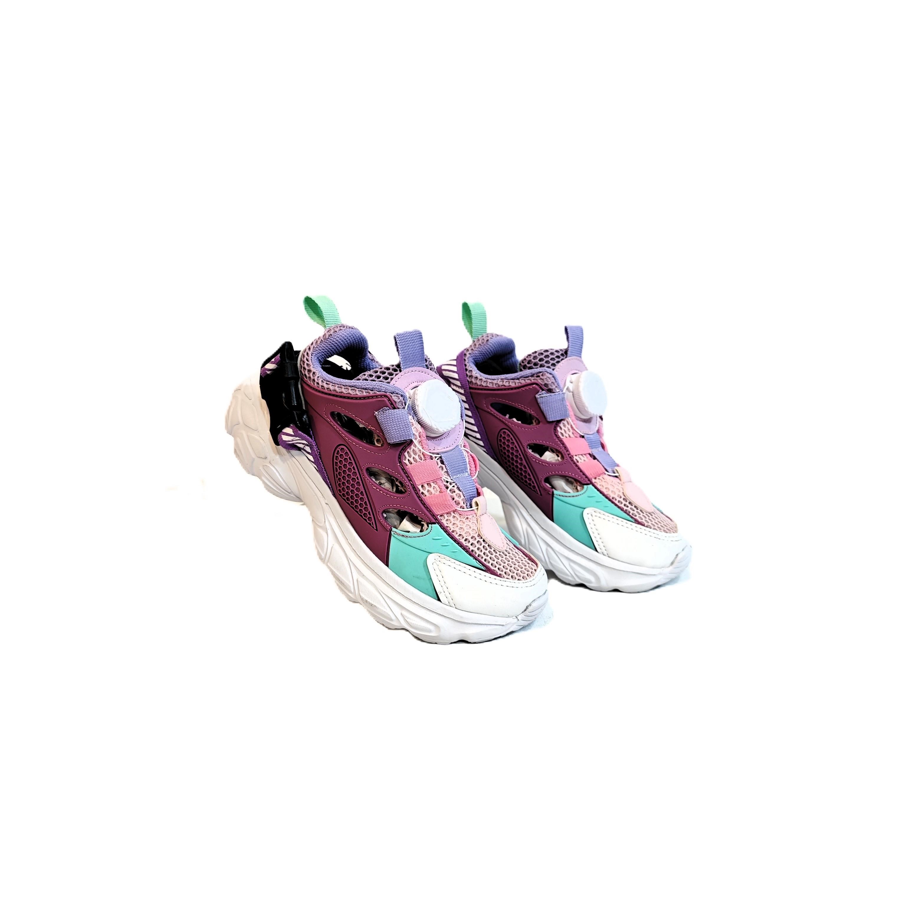 M.P one 3409 Pembe Makaralı Yazlık Kız Çocuk Spor Ayakkabı